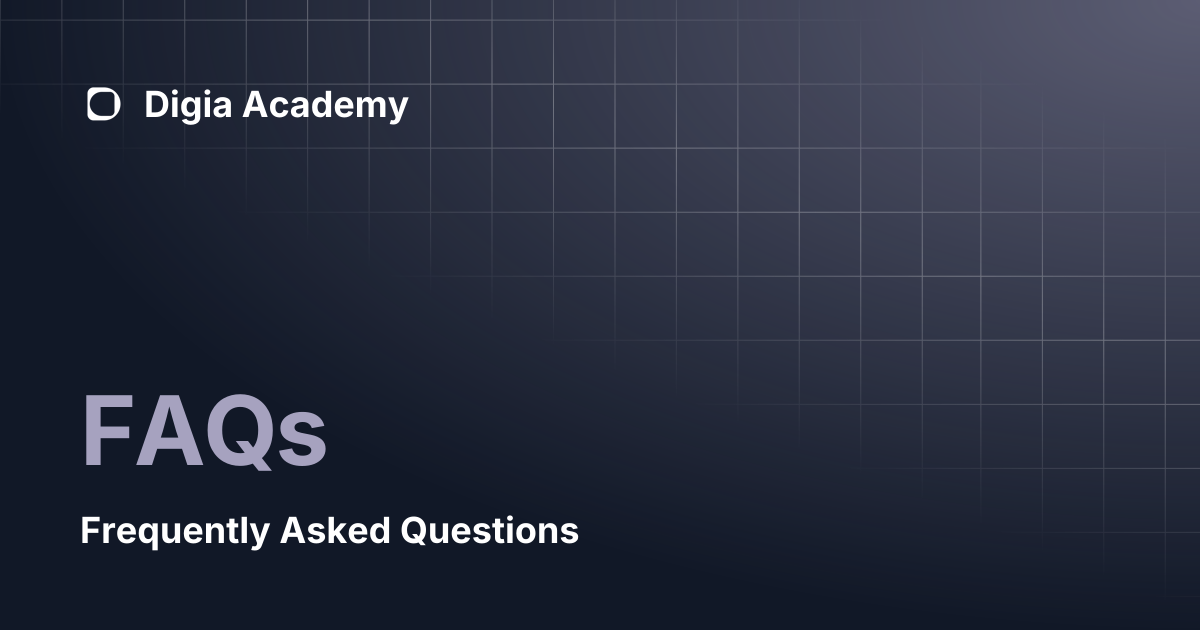 FAQs | Digia Academy